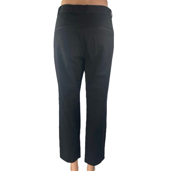 Banana Republic Sloan Fit Black Mid Rise Straight Leg Trousers Dress Pants Sz 10 - Picture 3 of 5